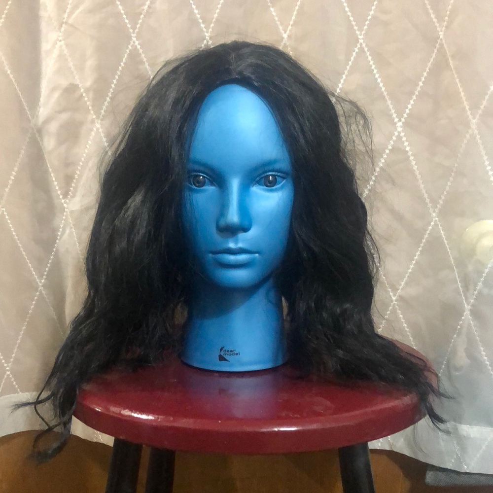 New synthetic wig, asymmetrical with long front